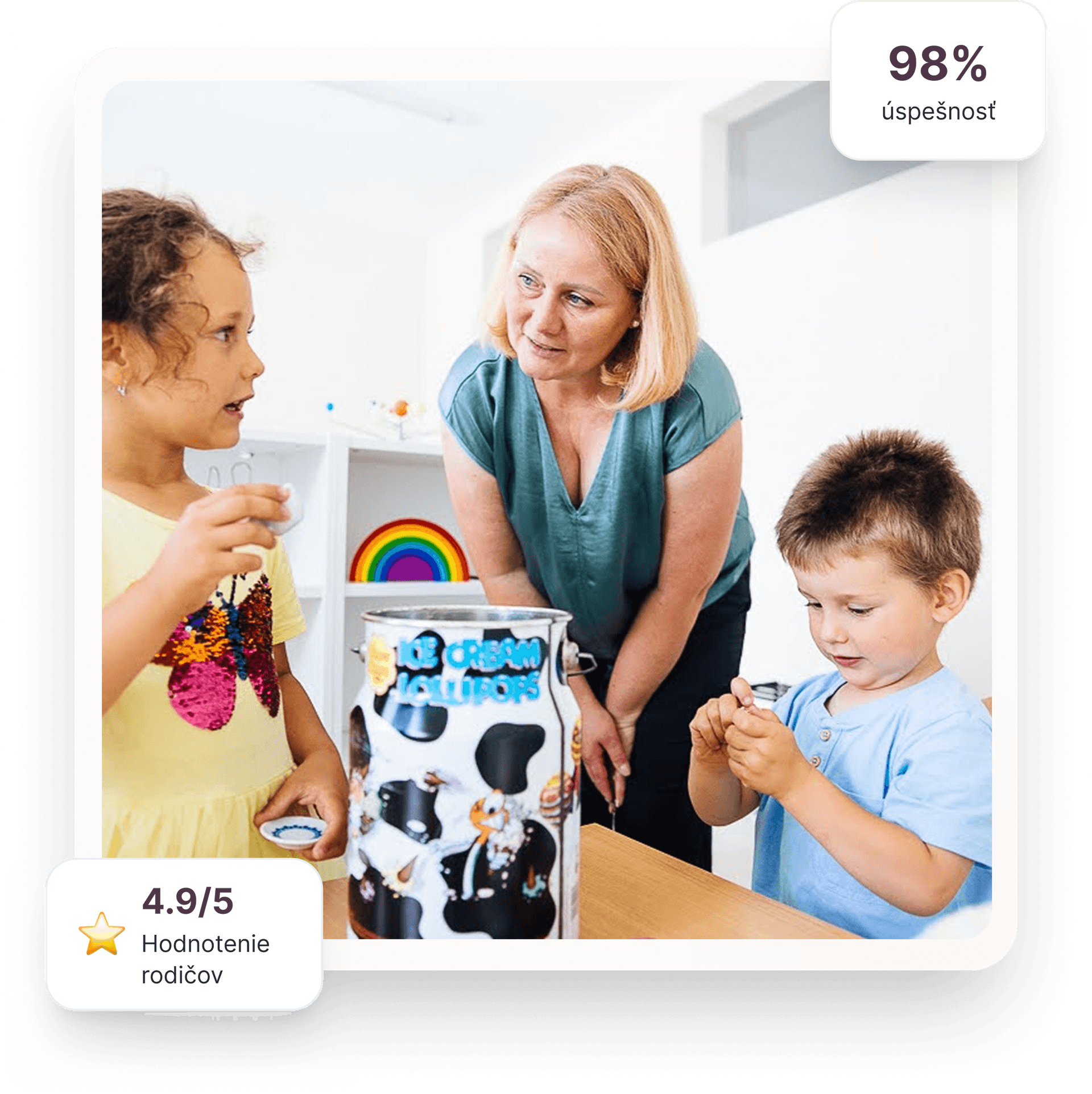 Dekoratívny tvar za fotografiou